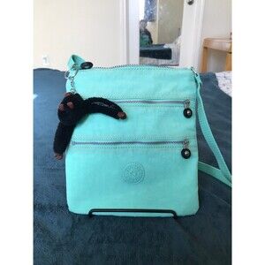 Kipling Keiko Tri zip crossbody bag in mint green